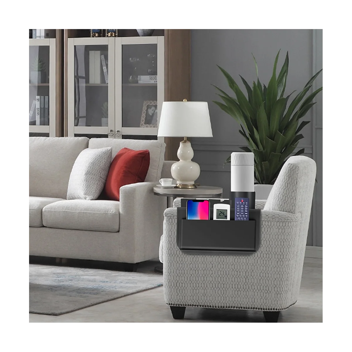 Боковая Сумка для стула подлокотник многоцветная Большая вместительная