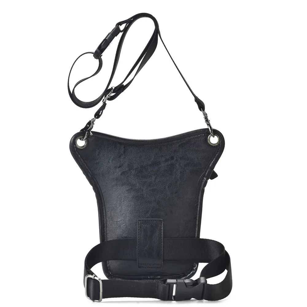 Vintage Waist Pack Drop Leg Bag for Men Women Leather  Belt Hip Bum Bag Multi-Purpose Motorcycle Bike Outdoor Hiking Hip Packet