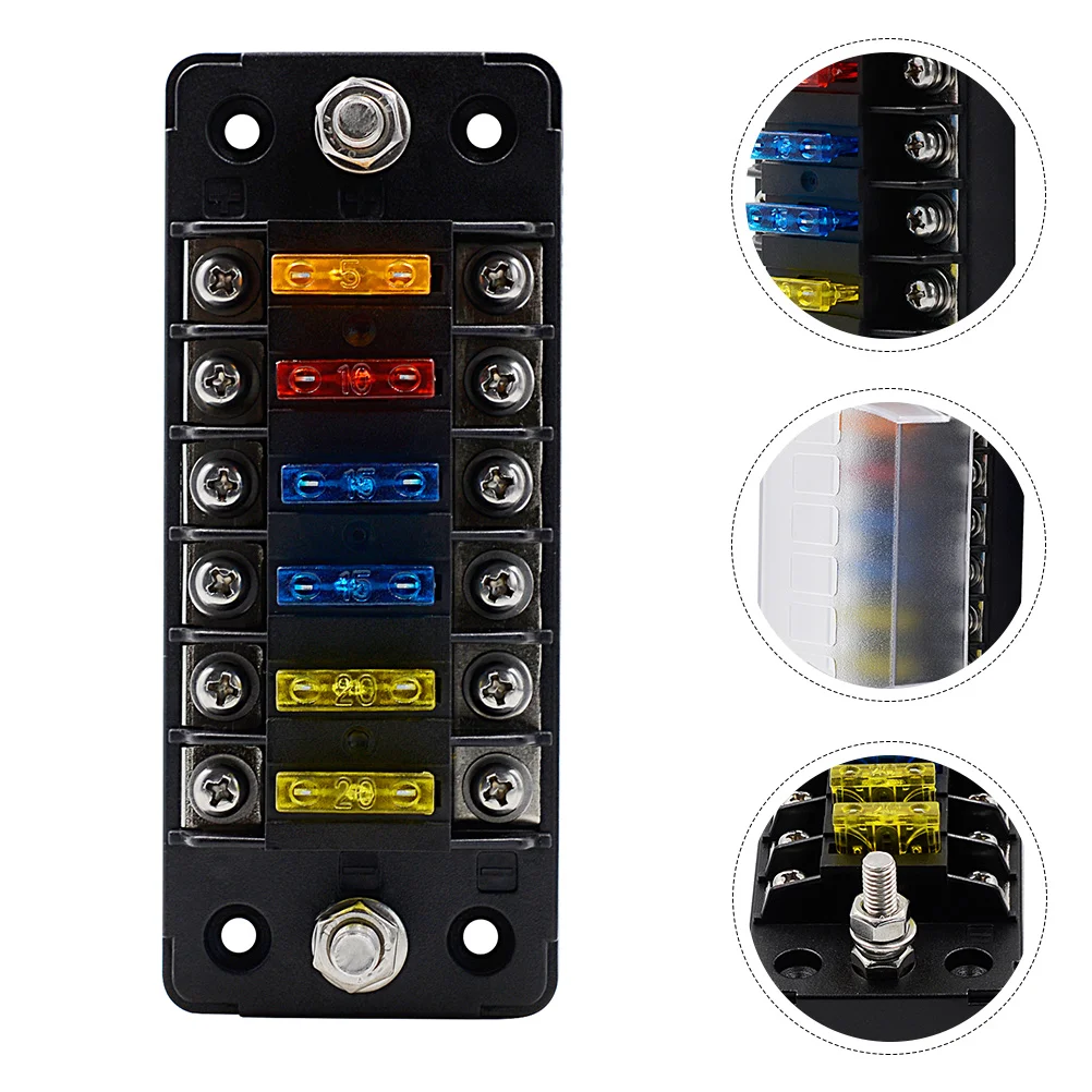 

Fuse Block Box Fuses Automotive Marine Holder Panel Car Hold Led Boat Motorcycle Indicator Ground Cover Junction Dc Auto Blow