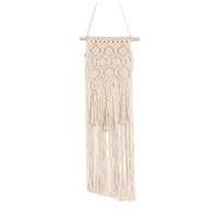 macrame wall hanging hand knotted art macrame tapestry with tassel boho wedding home backdrop decoration