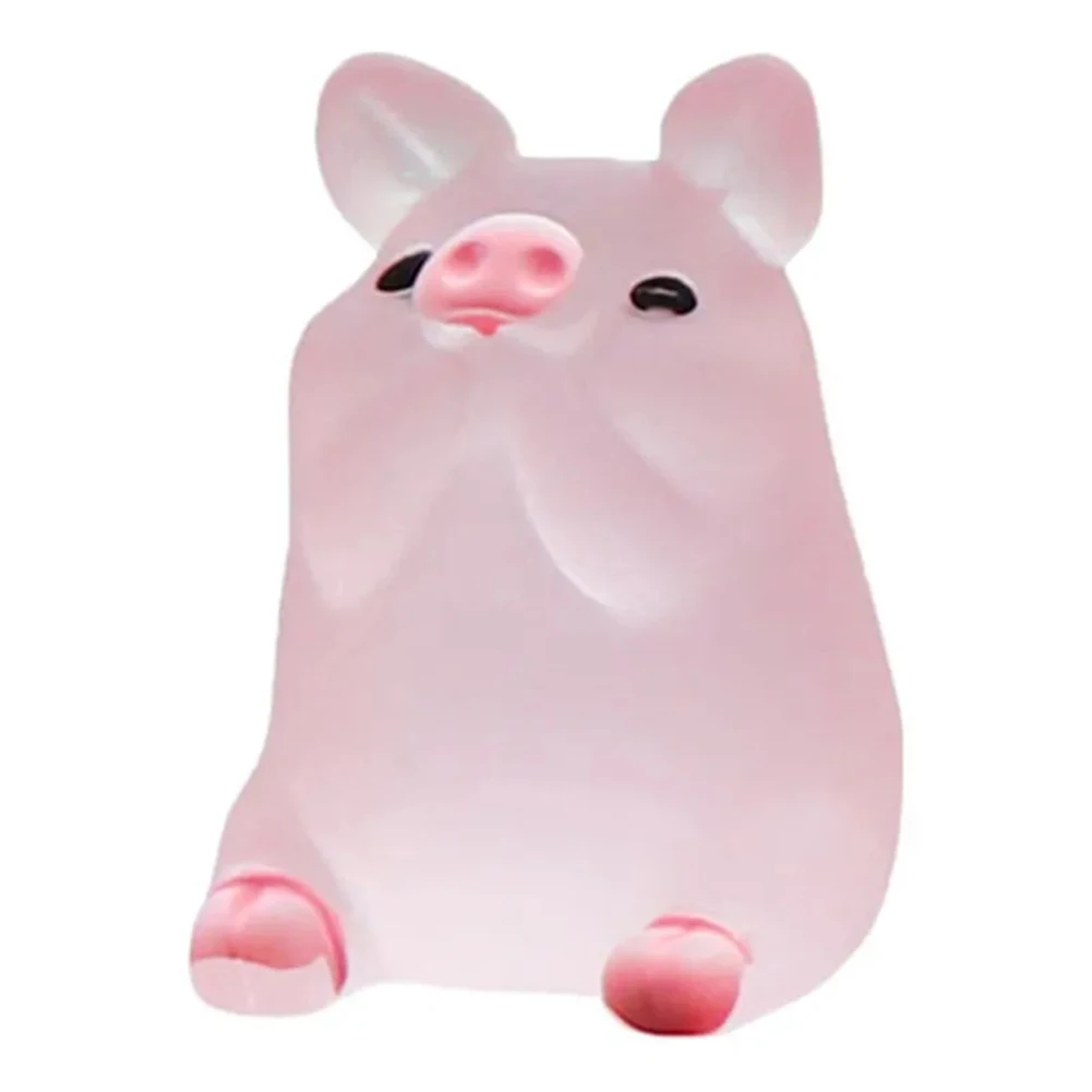 

6Pcs Car Dashboard Pig Dolls Figures Home Garden Decor Cartoon Ornaments Gifts Cute Car Interior Decorations