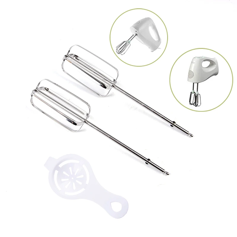 

1Set Silver Egg Beater Whisk for Kenwood HM520/Tefal Handheld Electric Mixer Replacement