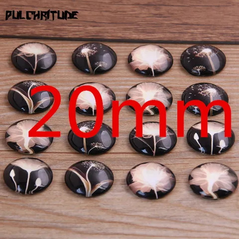 Набор круглых кабошонов PULCHRITUDE стекло 6 шт