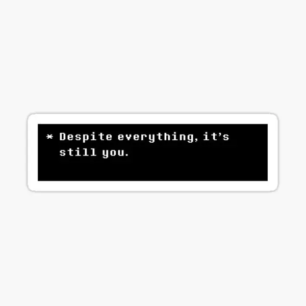 

Наклейки для комнаты Undertale, несмотря на все, It Is Sti, 5 шт., милый бампер для гостиной, Декор, Художественная печать, чемодан, домашнее аниме