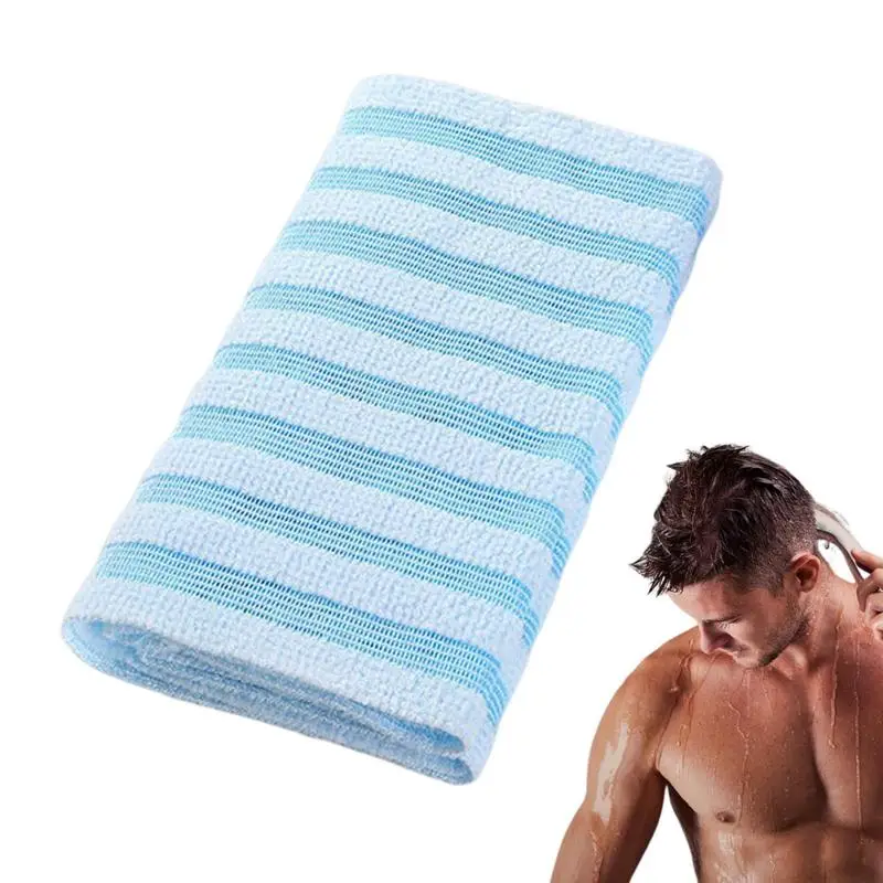 Comprehensive Body Cleaning Exfoliate Scrub Towel Soft Smooth Pull Strap Washcloth For Bath Shower