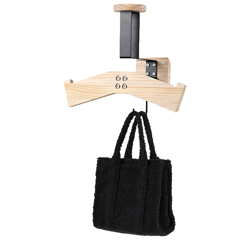 Настенная вешалка для шлема деревянный держатель мотоциклетного с крючками