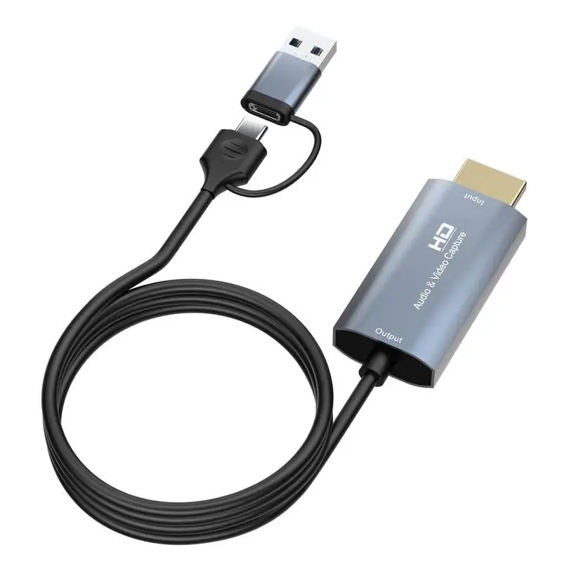 4K Video Capture Card HD To Type-C Game Grabber Box Multi-Purpose HD Video Collector For Game Live Streaming Video Record