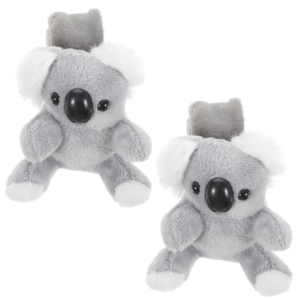 

2 pcs Plush Animal Slap Bracelets Cute Slap Bracelets Kids Slap Wristband for Theme Party