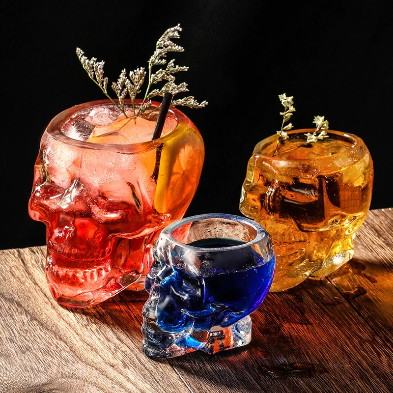 Креативные бокалы с черепом для виски вина Baijiu |