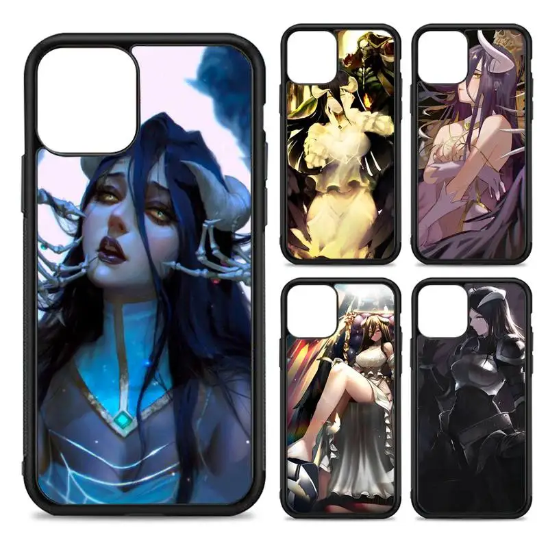 

Anime Albedo Overlord Phone Case Silicone PC+TPU Case for iPhone 11 12 13 Pro Max 8 7 6 Plus X SE XR Hard Fundas