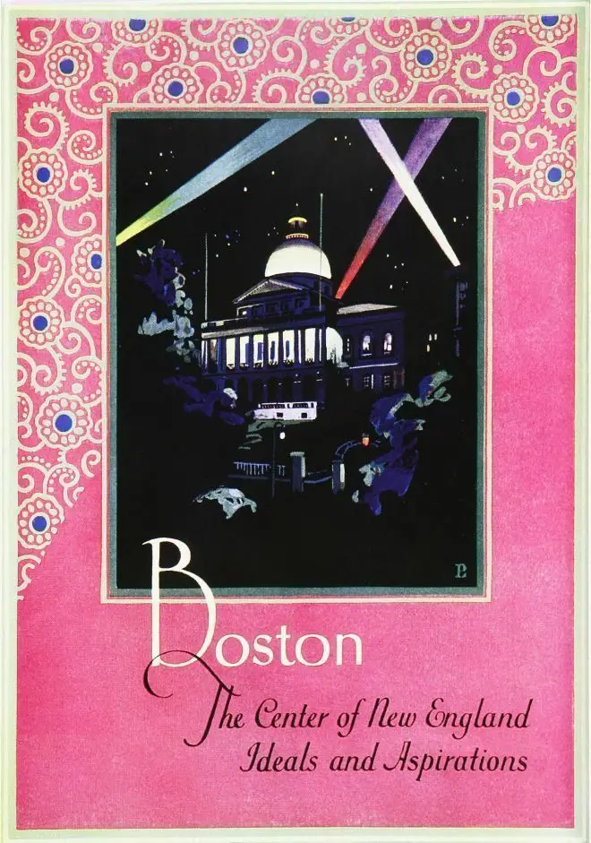 

Cartel de pared de estano, cartel de Trip de Boston, placa de pared