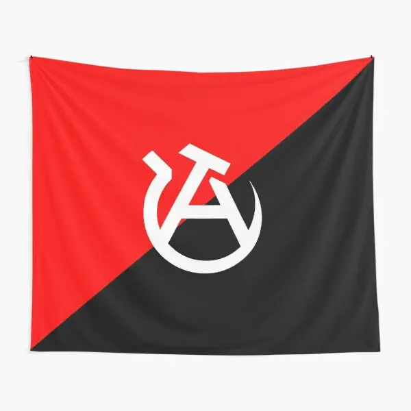 

Anarcho Communist Flag Tapestry Blanket Decor Home Art Mat Yoga Living Beautiful Wall Colored Decoration Printed Bedspread