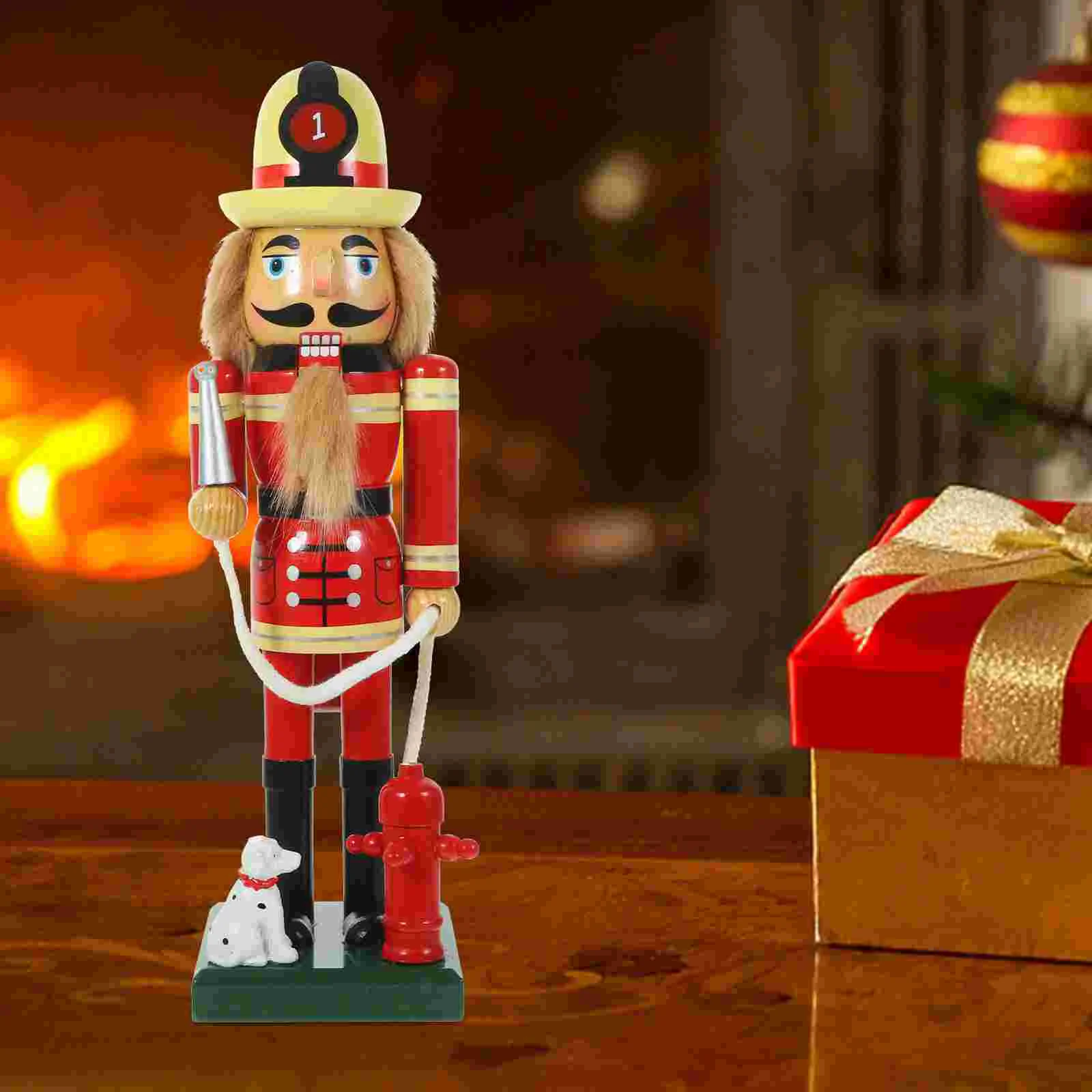 

Christmas Nutcracker Traditional Xmas Decor Small Soldier Decorations Holiday Nutcrackers Puppet Wood Figurine