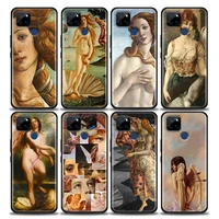 renaissance art painting phone case for realme c35 c20 c25 c21 c12 c11 c2 oppo a53 a74 a16 a15 a9 a54 a95 a93 a31 a52 a5s case