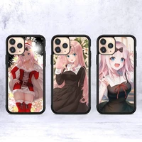 anime cute girl fujiwara chika phone case silicone pctpu case for iphone 11 12 13 pro max 8 7 6 plus x se xr hard fundas