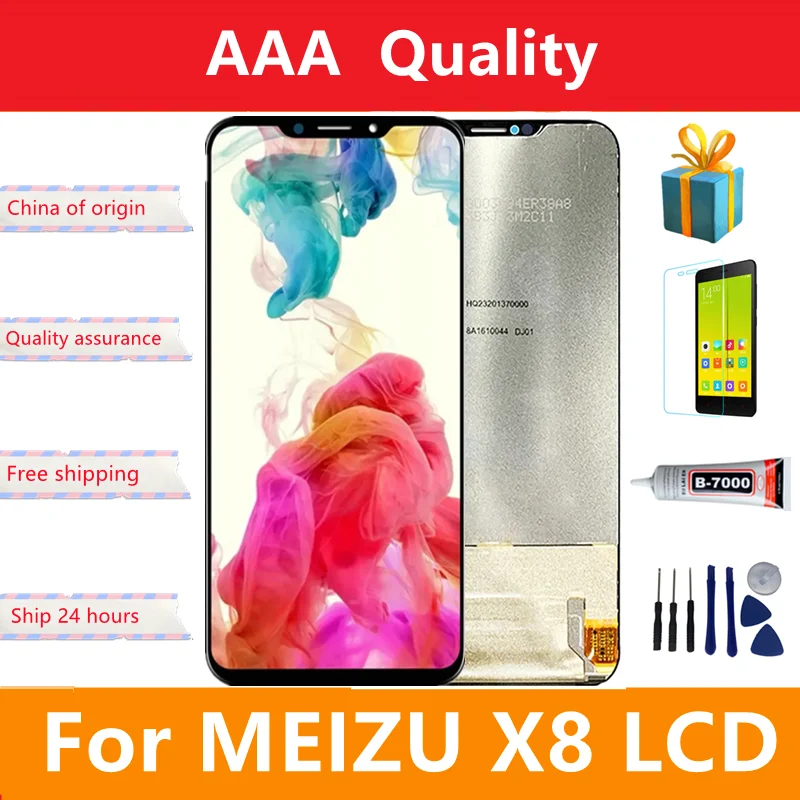 

6.2" For Meizu X8 X 8 LCD Display Touch Screen Digitizer Assembly Replacement Parts For Meizu X 8 X8 M852H M852Q LCDs With Frame