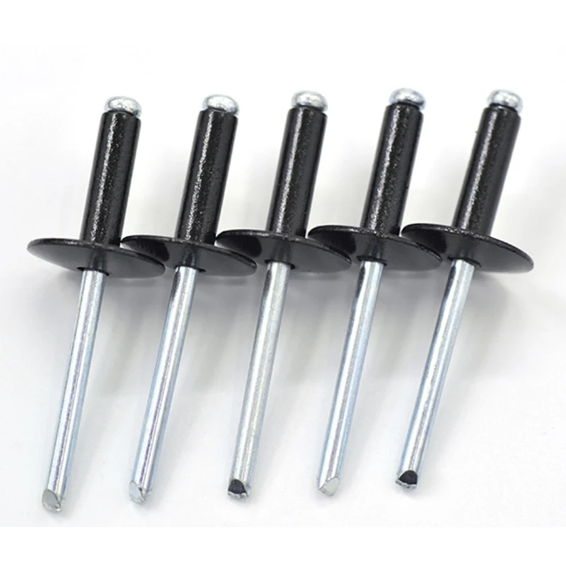 Черная алюминиевая круглая головка с отскоком полые фотогвозди болты капельница