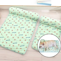 pet mat dog cooling mat summer dog bed pad blanket breathable ice pad sofa mats with pillow for small medium dogs pet pet suppli
