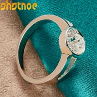 925 sterling silver aaa zircon moon ring for women engagement wedding charm fashion party jewelry gift