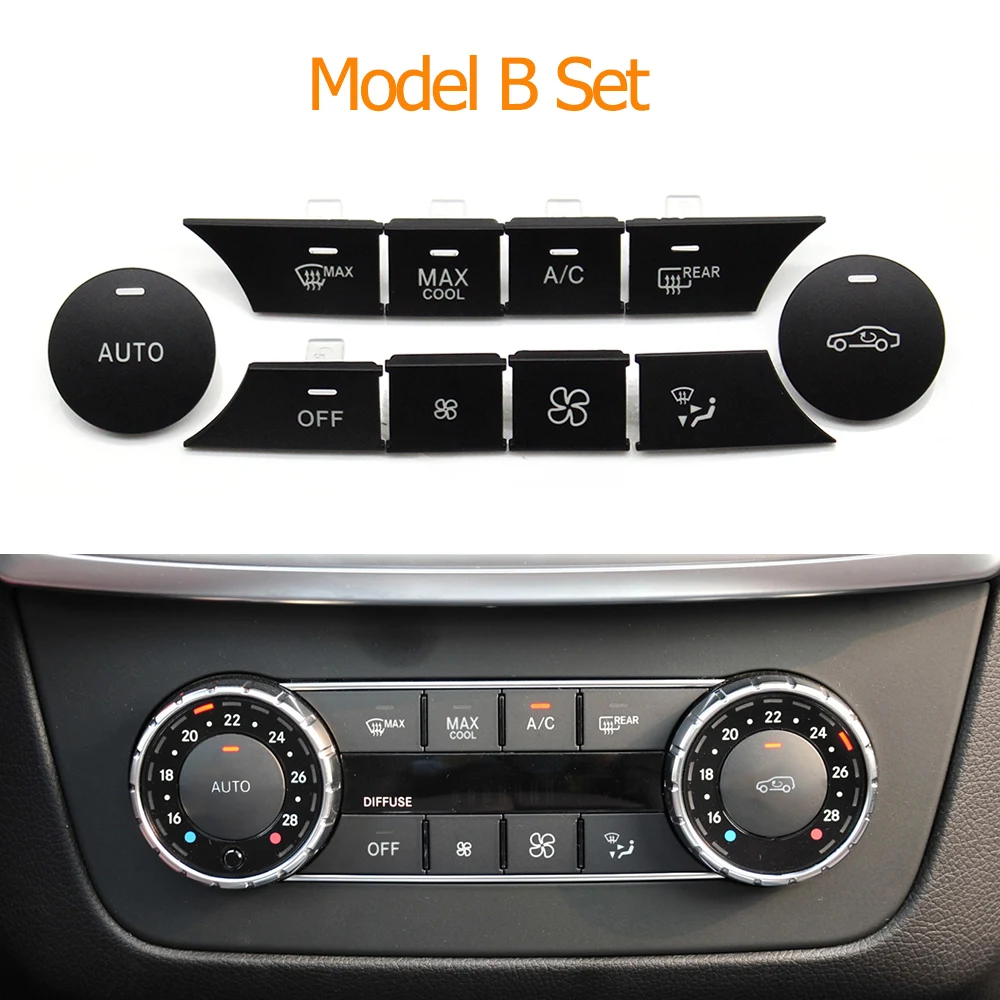 

Приборная панель, кондиционер, обогреватель объема ветра, климат-контроль, кнопки переменного тока для Mercedes Benz C GLK Class W204 X204 C180 C200 C300