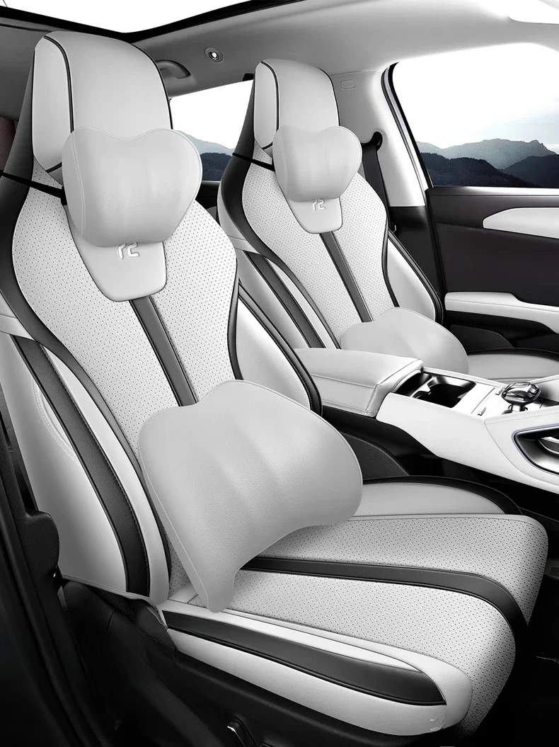 Фото Для BYD Yuan Up специальный чехол на автомобильное сиденье, универсальный всесезонный, полностью закрытая подушка, умная версия для вождения, кожа, дышащая №5