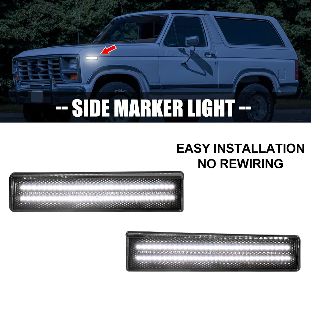 2 шт. детали для указателя поворота цвет Копченый