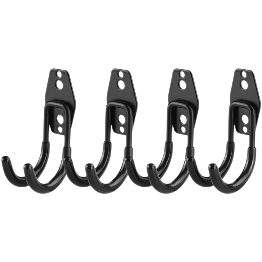 

4 Pcs Wall Mount Hook Metal S Hooks Wall Hooks Wall Mount Clothes Rack Metal Hook Heavy Utility Hanger Bike Wall Hanger