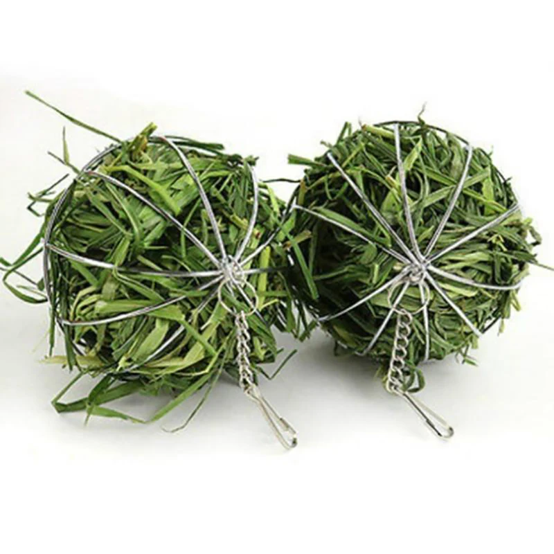 Игрушки из нержавеющей стали для домашних животных кроликов круглая сфера