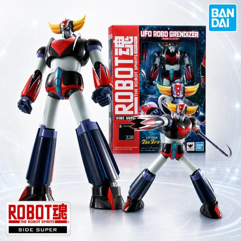 Фото Оригинальная аниме-фигурка Bandai UFO Robo Grendizer, серия Robot Spirits Side Super 338, коллекционная модель робота-меха, подарок №1