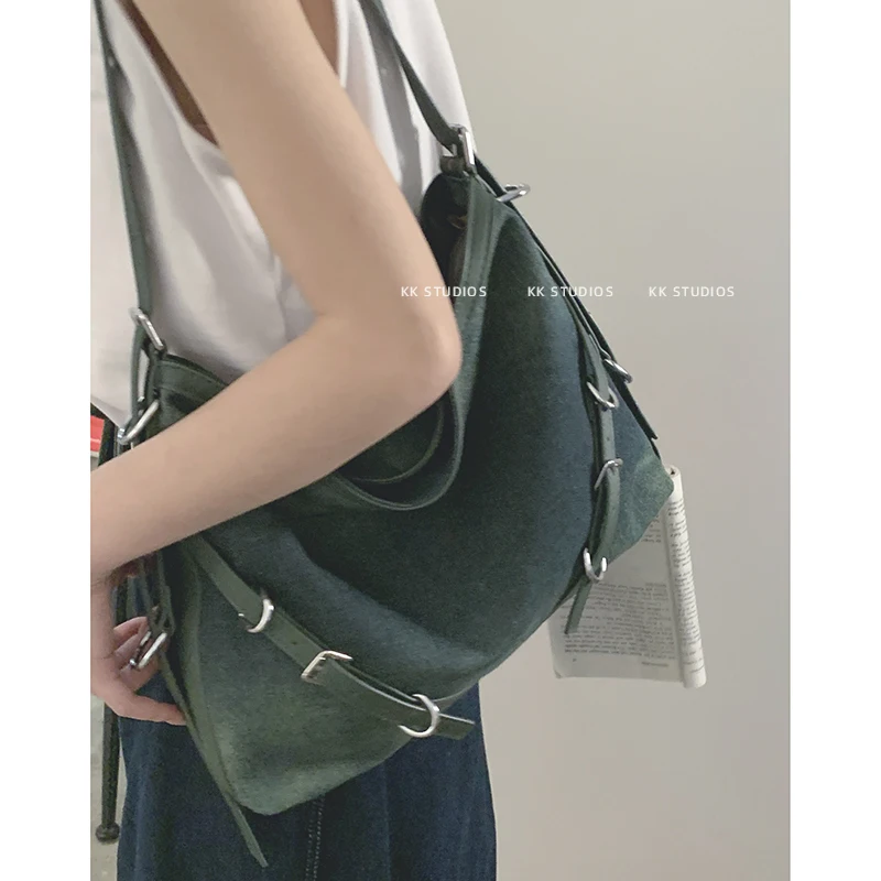 Fashion Denim Shoulder Bag for Women 2023 New Large Capacity Tote Handbag Vintage Female Shoulder Armpit Bag Bolsas De Mujer