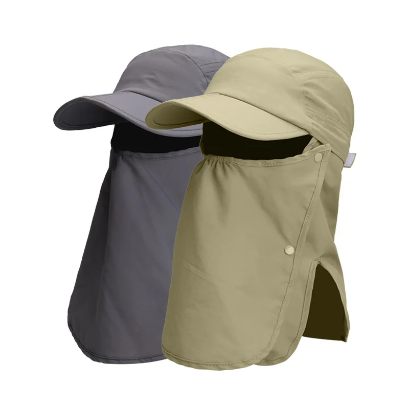 

Outdoor Sport Hiking Camping Visor Hat UV Protection Face Neck Cover Fishing Sun Protcet Cap Men's Women's Sun Hat Bonnet