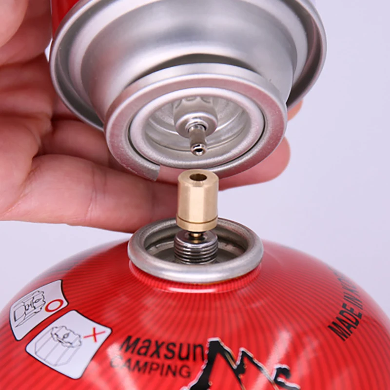 

Outdoor Stoves Filling Valves Gas Adapter Metal Long Flat Canister Mini Converters Gadgets Camping Equipment Stove Accessories