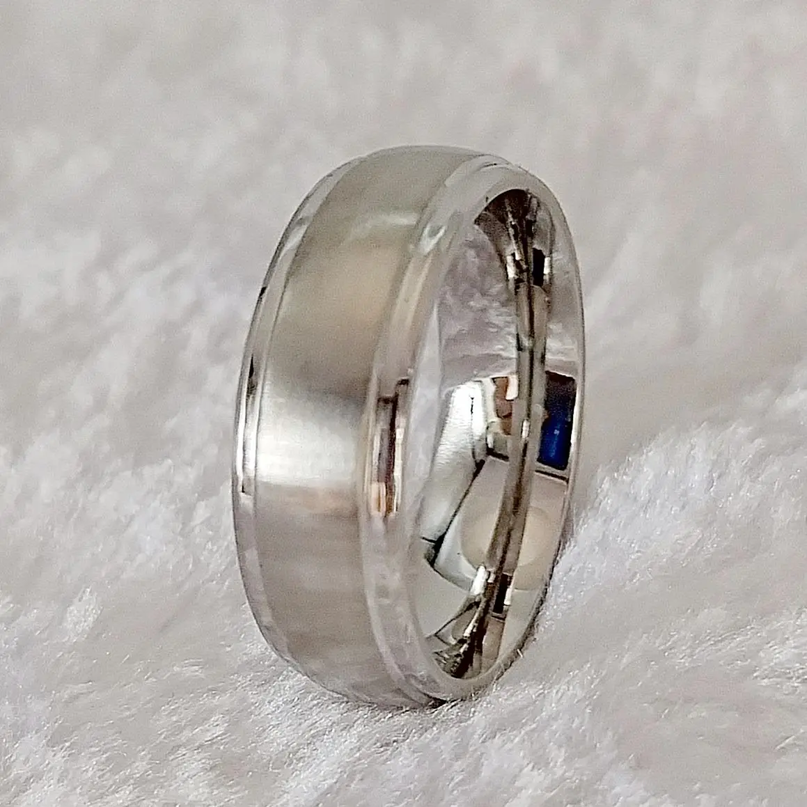 

Мужские металлические обручальные кольца 8 мм высокого качества, мужские классические модные серебряные кольца из нержавеющей стали 316L для костюма, ювелирные изделия, кольцо