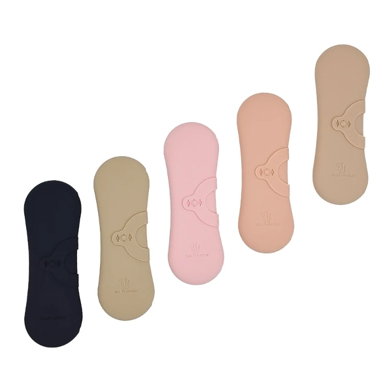 

Trendy Makeup Brush Holder,Soft and Silky Silicone Cosmetic Brush Box Portable Cosmetic Face Brushes Tools