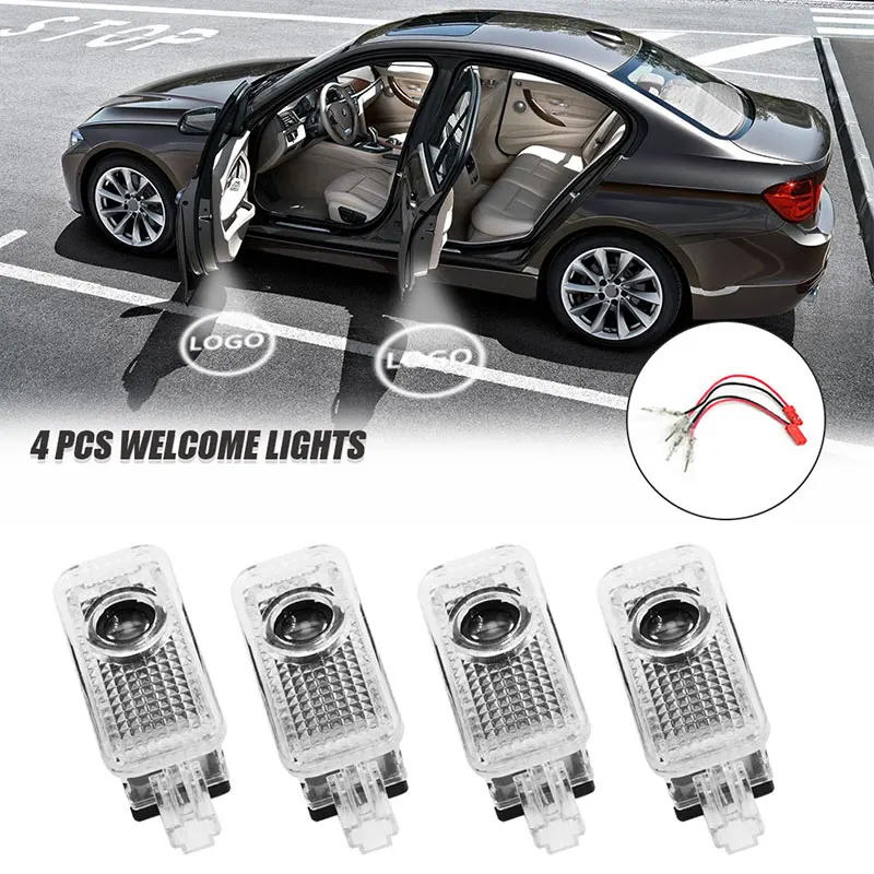 2X Led Car Door Welcome Light Logo Projector Ghost Shadow Lights For Seat FR Exeo 2009-2014 Car Accessories Auto Atmosphere Lamp