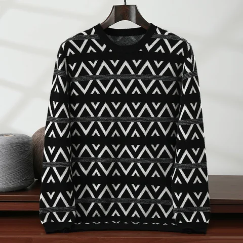 Мужской кашемировый пуловер  Streetwear