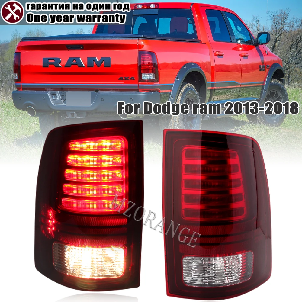 Задний светодиодный фонарь в сборе для стайлинга автомобиля, для Dodge Ram 1500 2500 3500 2013 2014 2015 2016 2017, задний фонарь для указателей поворота и тормоза