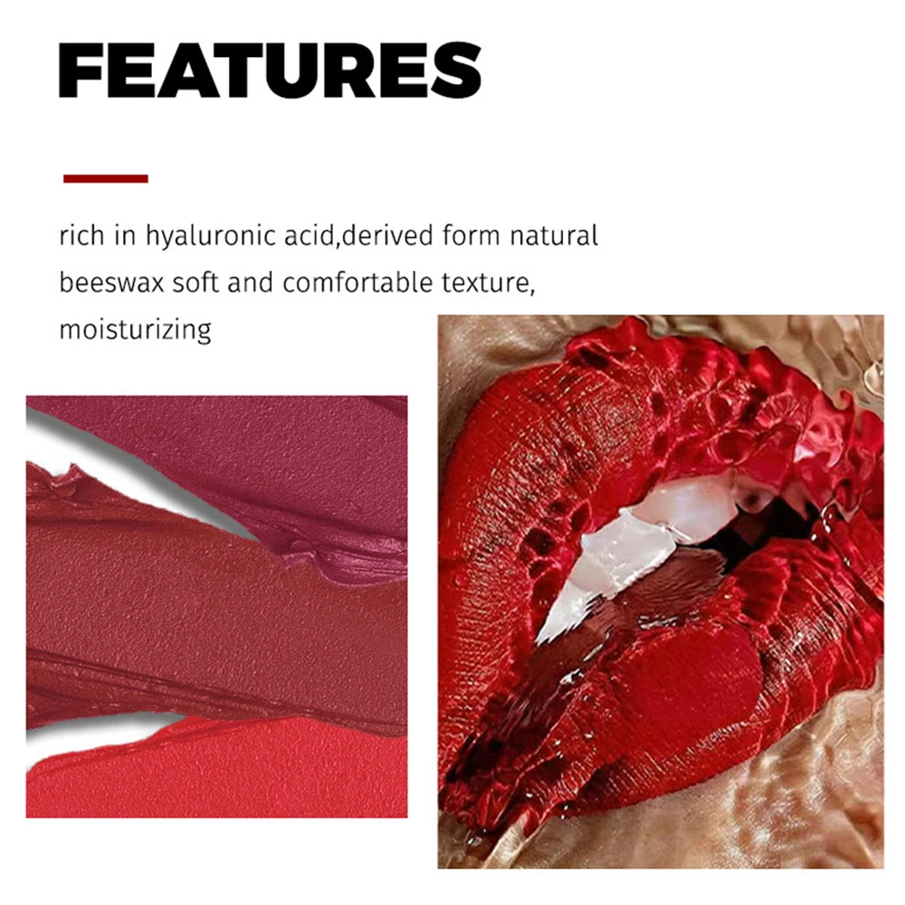 1/3/5 шт. бархатная губная помада не выцветает прилипает к линию губ насыщенный