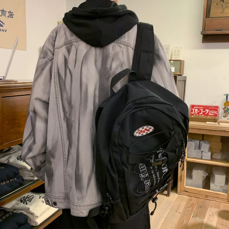 

Cargo Jackets Men Plus Size Spring Washed Pockets Tie Dye Loose Leisure Denim Outwear Unisex Couple Clothing Classic Tactical