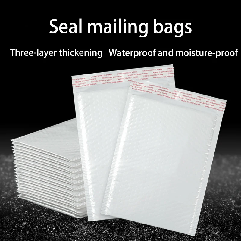 10pcs/pack Courier Envelope Bubble Small Mailer Package Wrap Plastic Padded Bag Sending Mail Shipping Seal Bag for Businesses 
