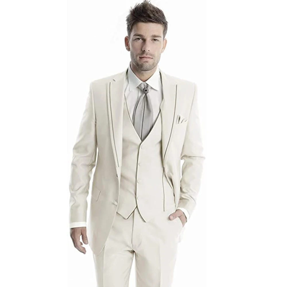 Casual Suits Men's Suits Grey Business Formal Suits Men's British Groom Wedding Customizable Suits Tuxedos