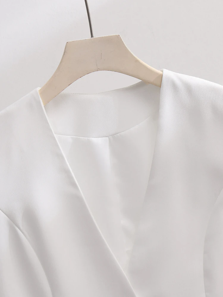 Винтажный костюм элегантная женская новая модель Модная белая простая