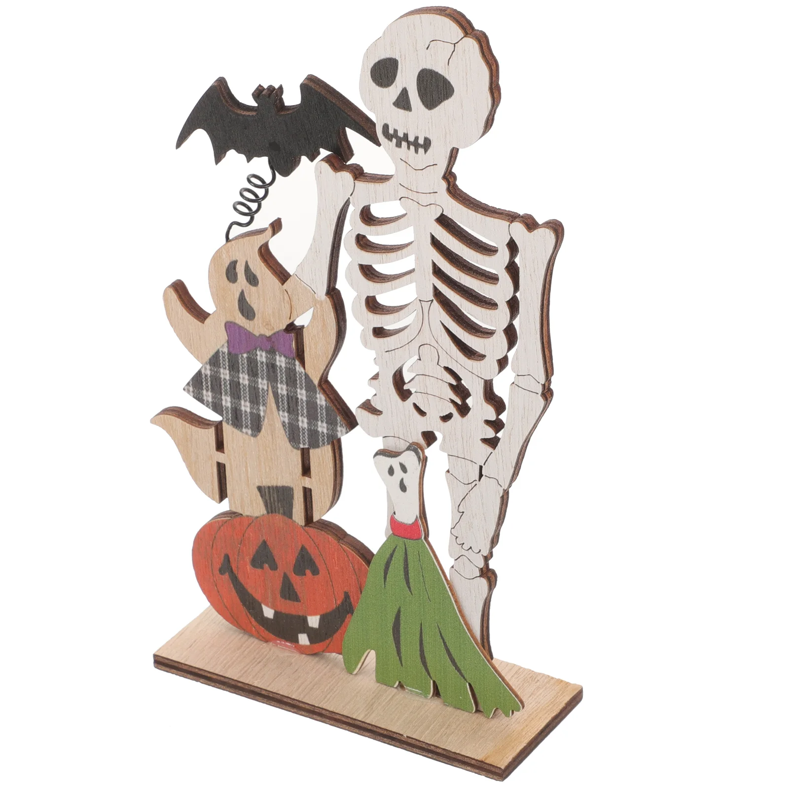 

Halloween Table Decorations Centerpiece Sign Party Supply Wood Ornament Home Decors Wooden Desktop Ornaments