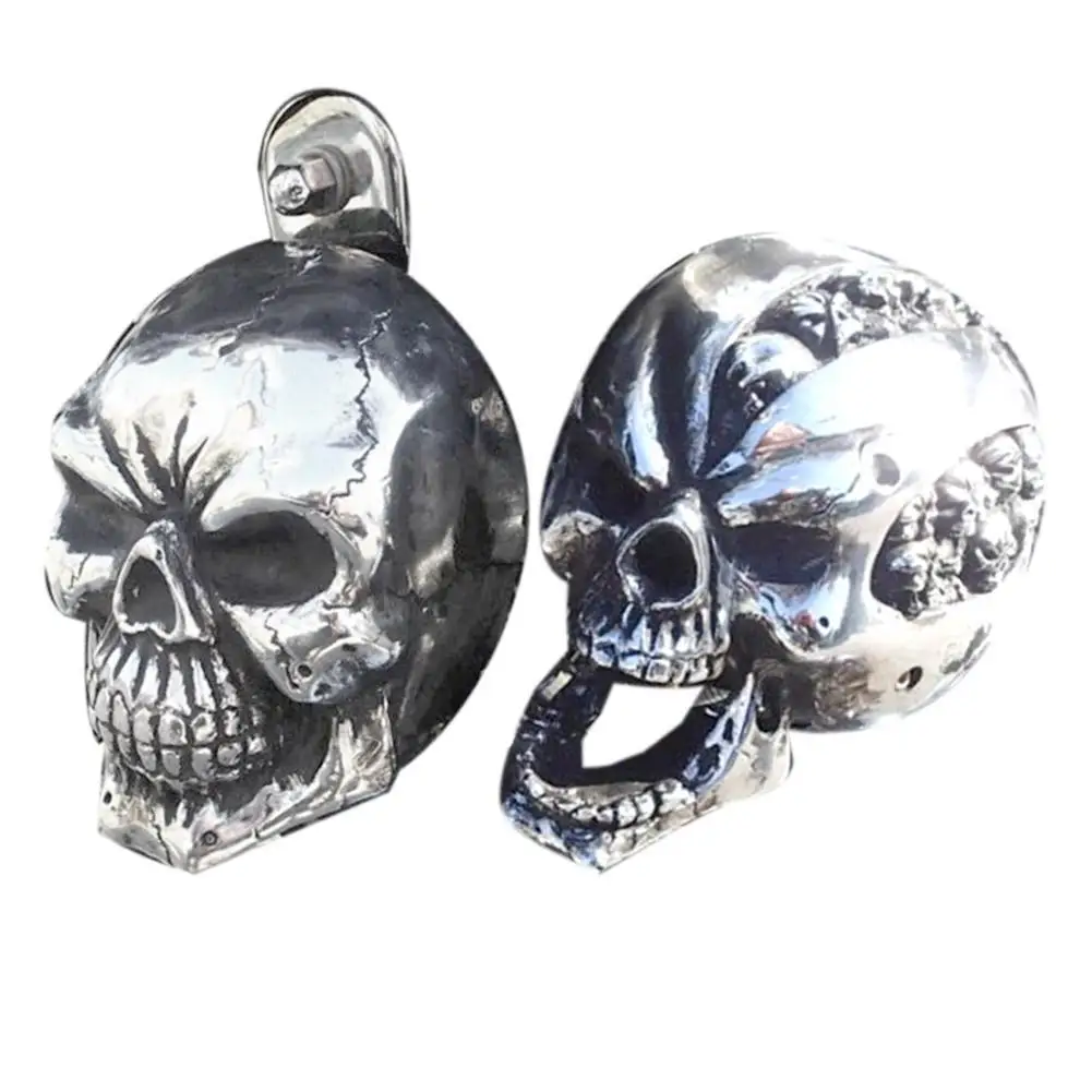 

Motorcycle Parts Skull Horn Cover for Harley Davidson Big Twins V-Rods Stock Cowbell 1992-2013