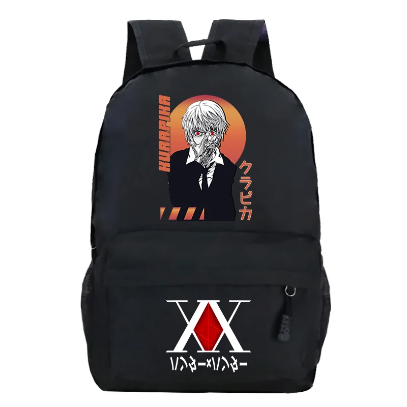 

HUNTER×HUNTER Anime Schoolbag for Student New Trendy Backpacks Killua Zoldyck Shoulders Bag Casual Notebook Bag Mochila Escolar