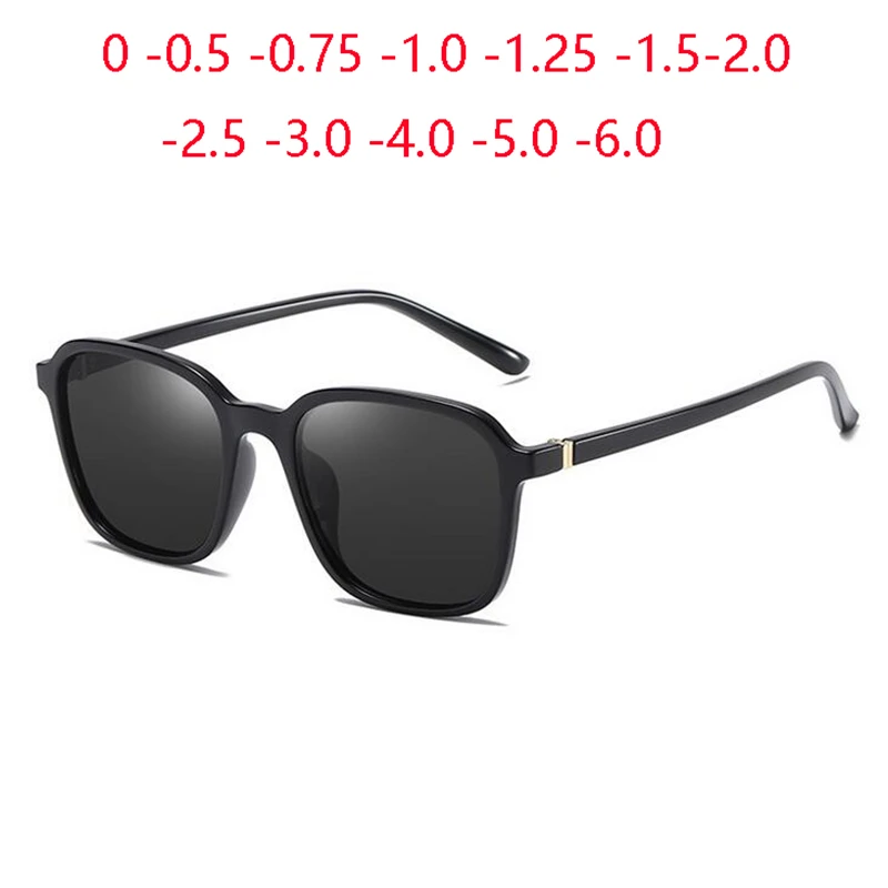 

TR90 Driving Square Polarized Myopia Sunglasses Men Women Minus Lens Prescription Sunglasses Diopter 0 -0.5 -0.75 To -6.0