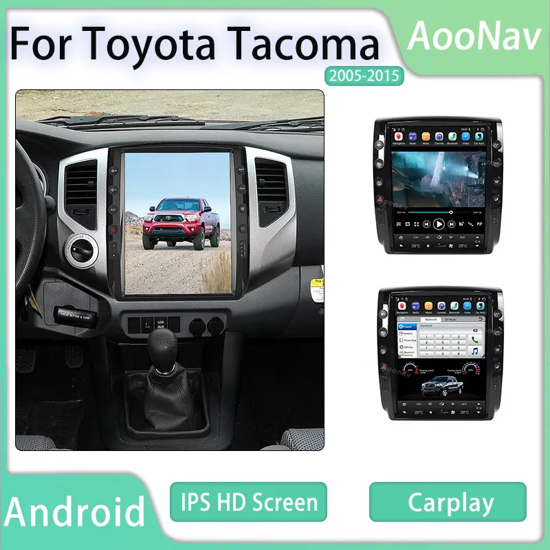 

Автомобильный радиоприемник для Toyota Tacoma 2005 2006 2007 2008-2015, автомобильный мультимедийный GPS-навигатор, стерео головное устройство carplay