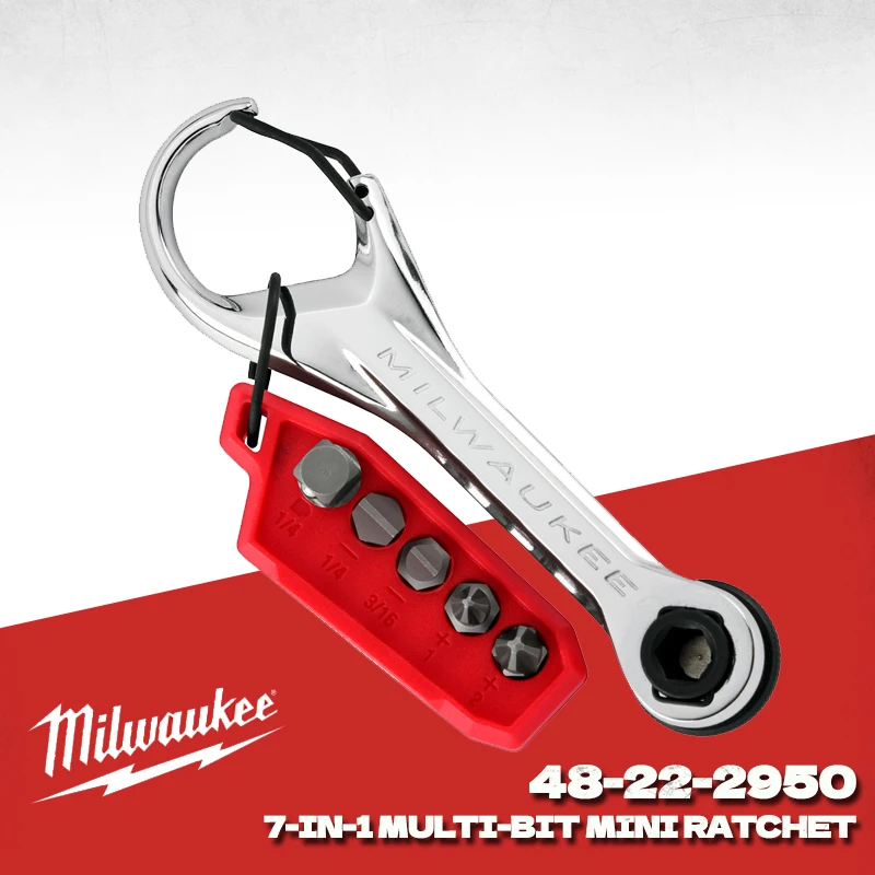 Фото Набор ударных бит для шуруповерта Milwaukee 48-22-2950 Shockwave, разные размеры, шестигранный хвостовик 1/4 дюйма, для мастерских и ремонтных работ №1