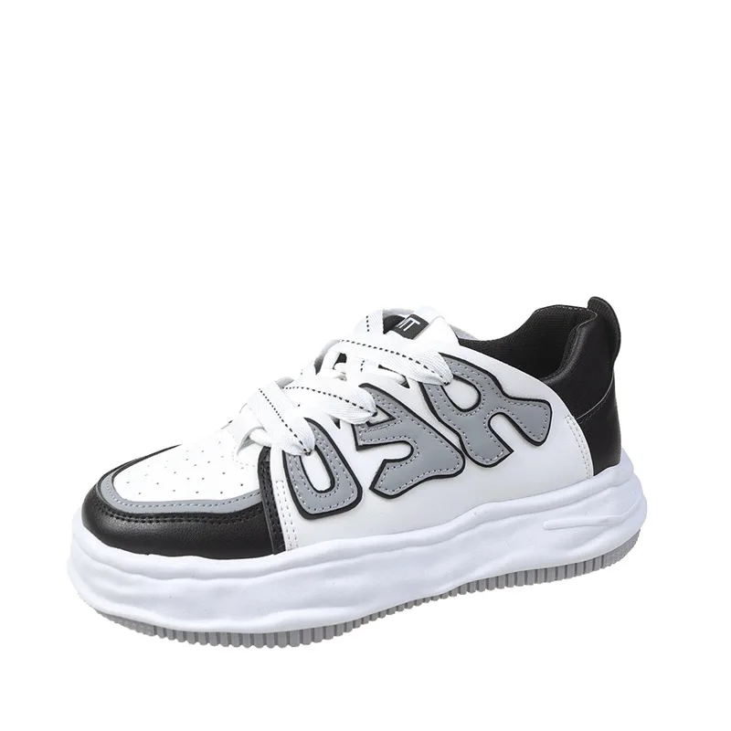 

Sneakers Women Spring Autumn Leisure Thick Soled Fashion Dissolving Shoes Cartoon Letters Vulcanized Shoes Designer Shoes