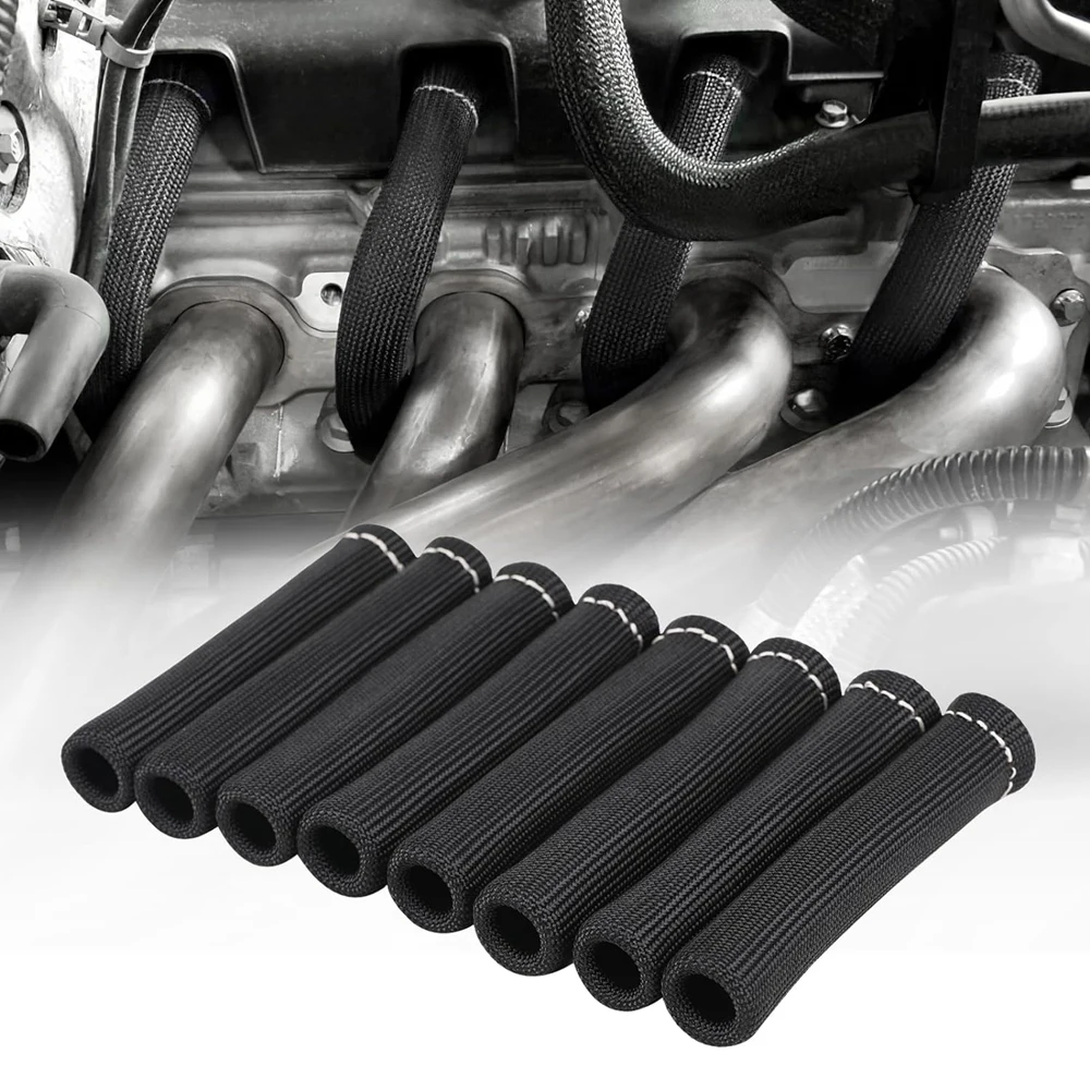  8 шт. защитный чехол для провода свечи зажигания Стекловолоконный изолятор